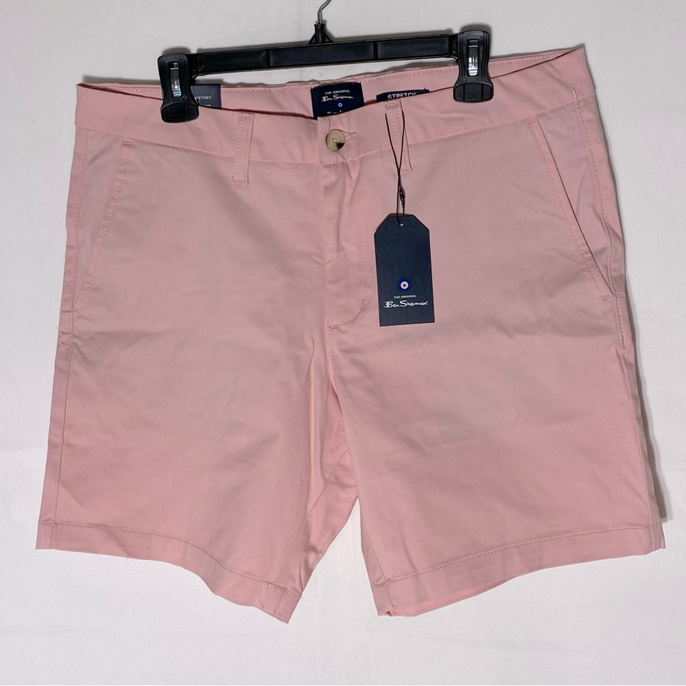 Ben Sherman Light Pink Regular Fit Casual Shorts 34W NWT